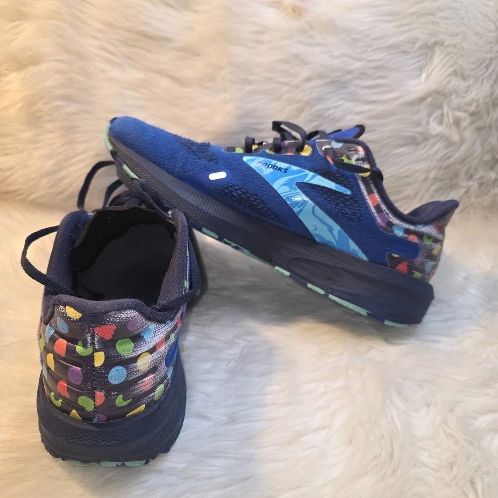 Size 9.5 - Brooks Launch 9 Blue Multi W